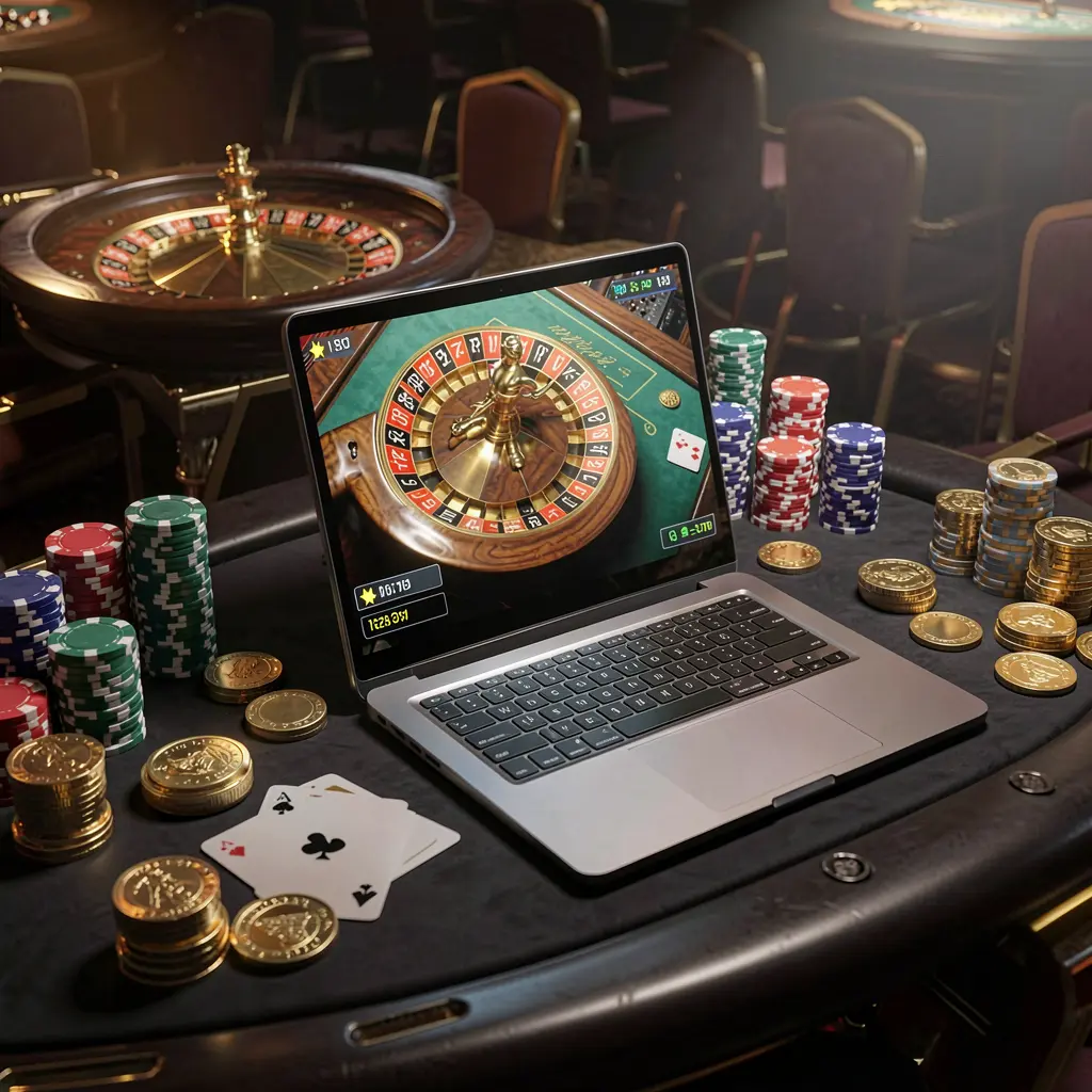 Máquina tragamonedas futurista con rodillos brillantes y monedas digitales volando que muestra la experiencia de casino de alta tecnología en MXG 77 para jugadores mexicanos MXG 77 – Experimenta una experiencia prémium de juego de casino en línea en cualquier momento en México